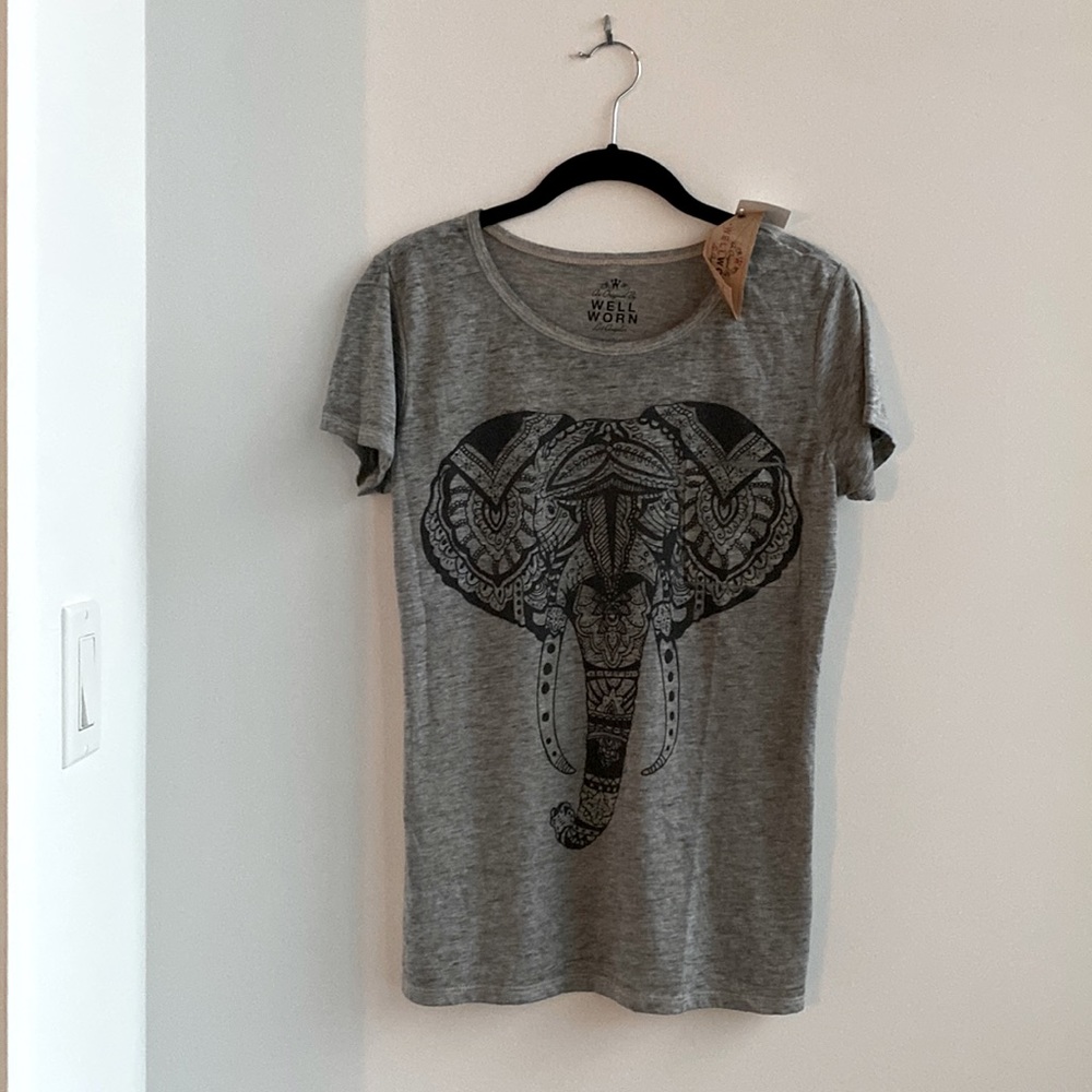 An Original By Well Worn Los Angeles Elephant Tee